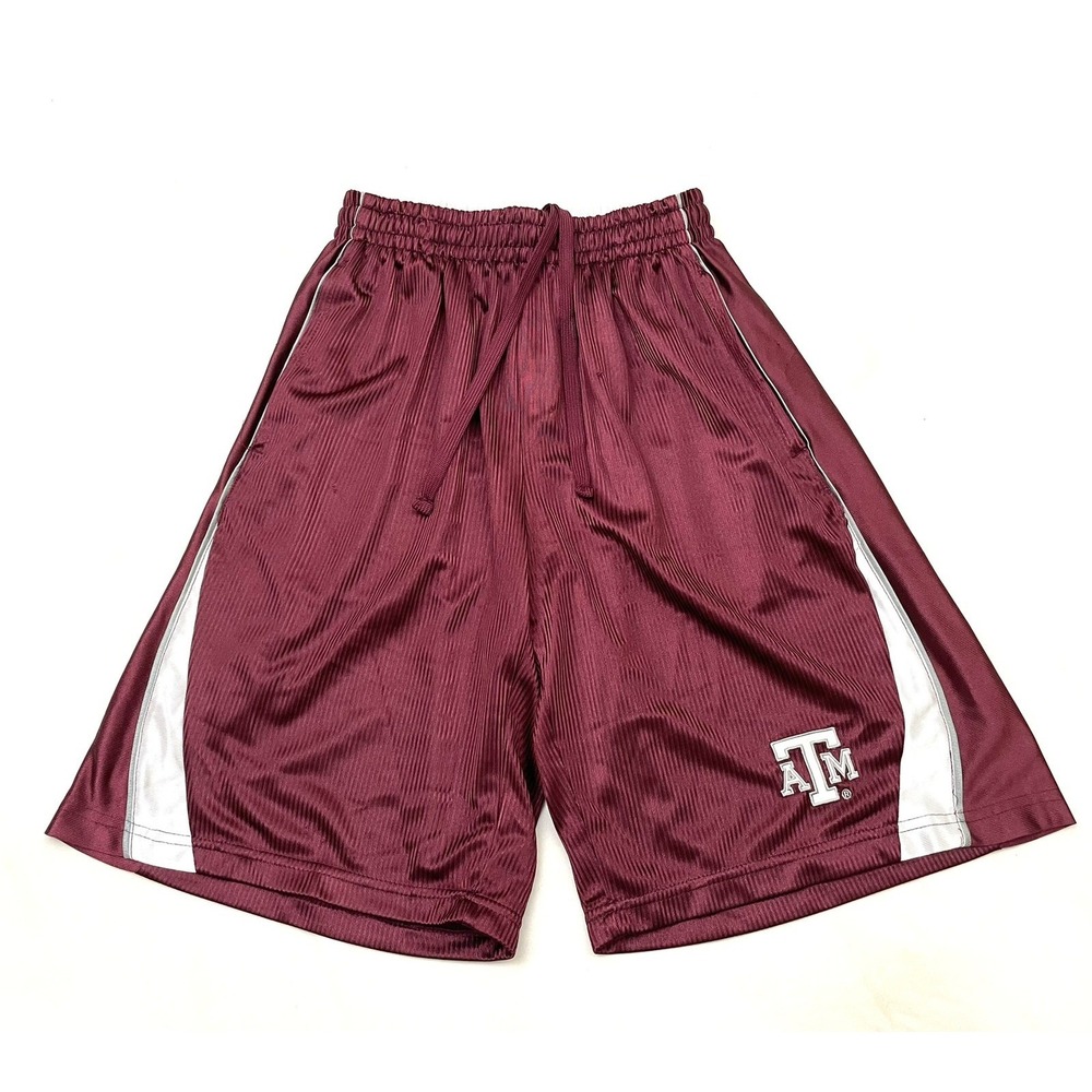 Vintage Texas A&M Aggies Colosseum‎ Dazzle Shorts Large Maroon 11" Y2K